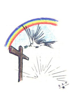 DIEU Saint-Esprit Dieu, le Dieu-Tout-Puissant, le Dieu-Amour, le Dieu-Trinité - Pensee Chretienne - illustration de Ratsimbazafy Ravo Nomenjanahary 1991