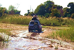 the trust, Christian thought, Ravo.Madagascar 2018 picture of 4WD vehicle through the deep South part of Madagascar