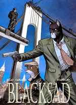 Tome 6 de Blacksad : ---Alors tout tombe---
sous les yeux et sous contrôle total du maître-bâtisseur Solomon BD, Historique de la Bande Dessinee, Comics book - Blacksad de Juan Diaz Canales et de Juanjo Guarnido