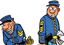 Raoul CAUVIN, scenariste de plus de 13 BD, dont
Les Tuniques Bleues, Sammy, L Agent 212, Les Psy, etc. BD, Bande Dessinee, Bandes Dessinees, Comics - Les Tuniques Bleues de Willy Lambil et Raoul Cauvin, le caporal Blutch et le sergent Chesterfield - un site de Pensee Chretienne, webmaster Ravo.Madagascar