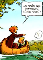 - Lisa : Un Train qui s approche d une ville Joey !
- Joey : Moi, j'aime pas les Trains ! BD, Historique de la Bande Dessinee, Comics book - Le Train des Orphelins de Philippe Charlot et de Xavier Fourquemin