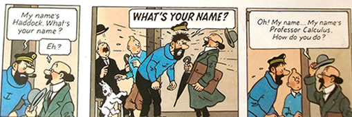 Tintin comics by Herge
